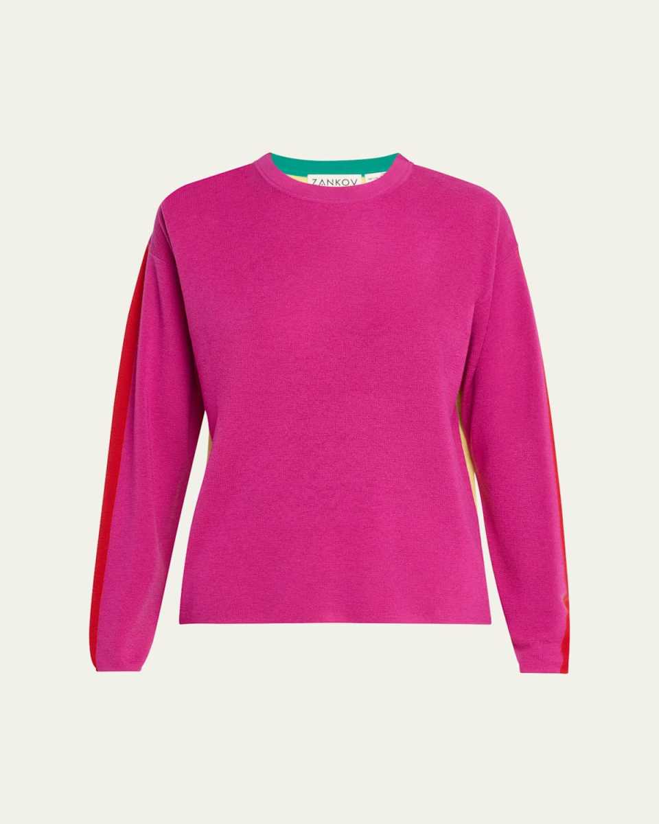 Julienne Colorblock Merino Wool Sweat